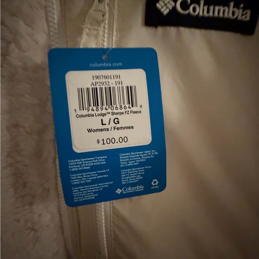 NWT‼️Women's Columbia Lodge™ Sherpa Full Zip Fleece Jacket - Picture 5 of 5